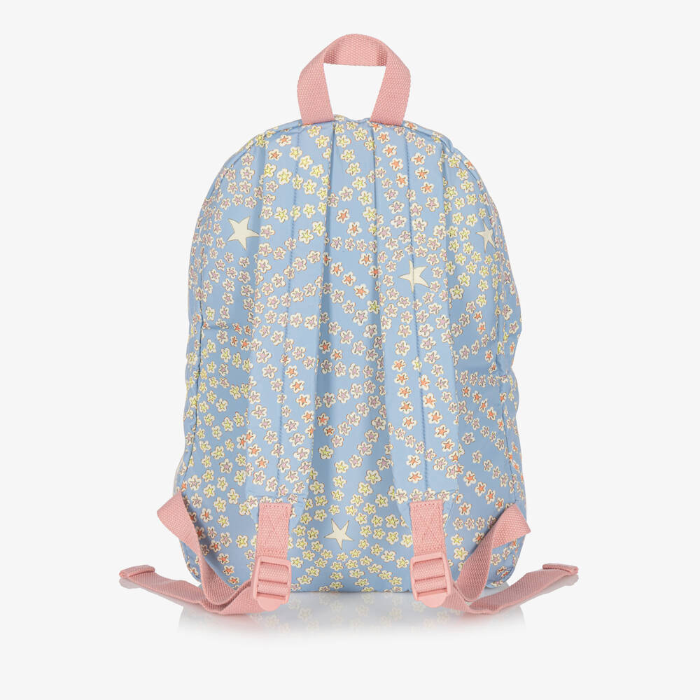 Stella McCartney Kids-Girls Blue & Pink Star Print Backpack (40cm) | Childrensalon