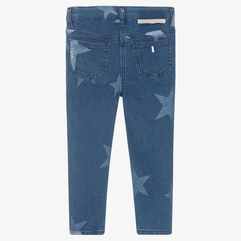 Stella McCartney Kids-Синие джинсы скинни со звездами | Childrensalon