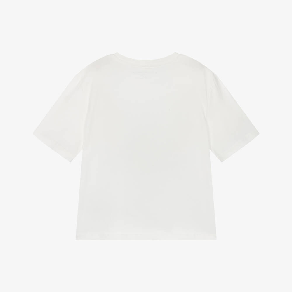 Stella McCartney Kids-Girls Ivory Cotton Fairyland T-Shirt | Childrensalon