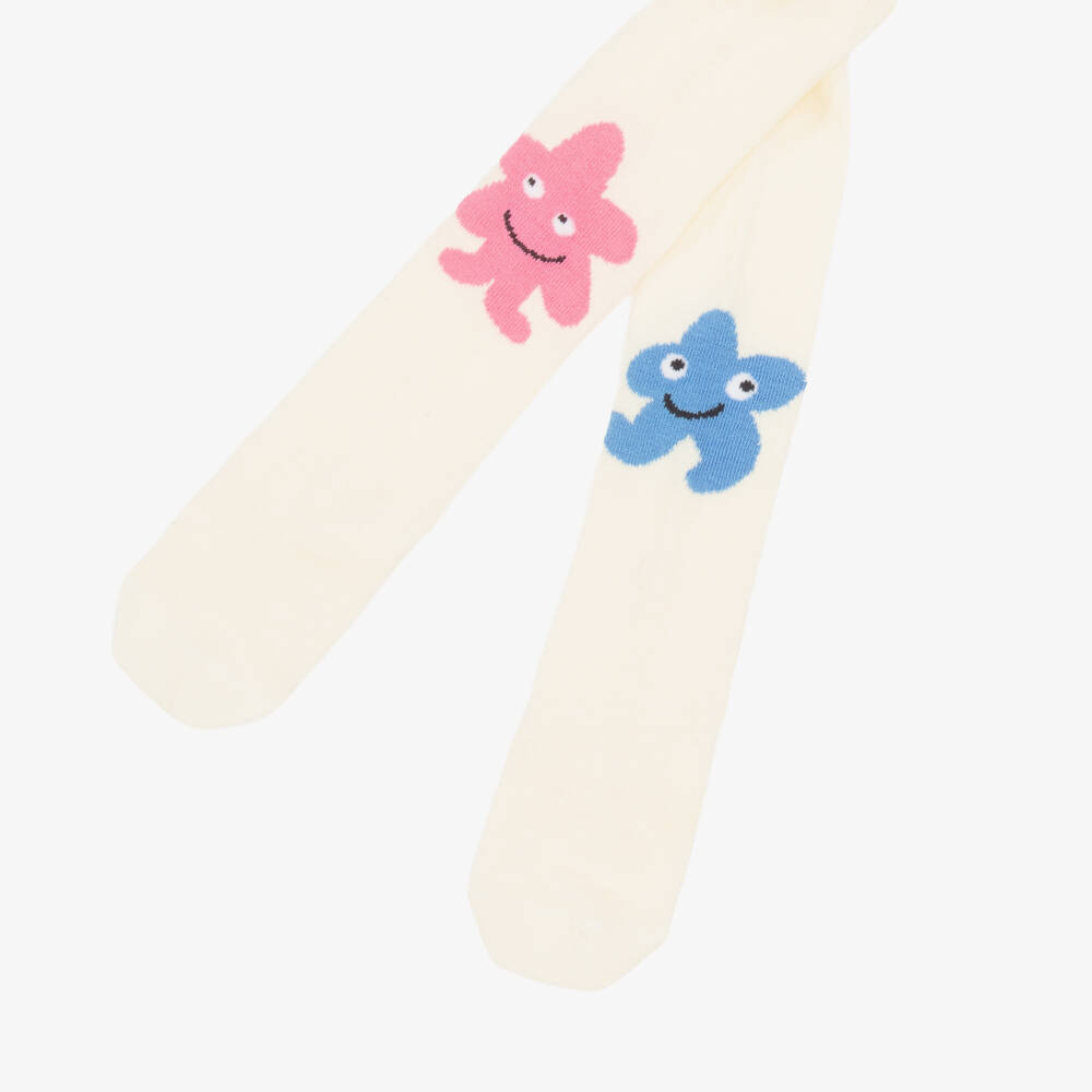 Stella McCartney Kids-جوارب بناتية عاجية محبوكة بشخصيات | Childrensalon