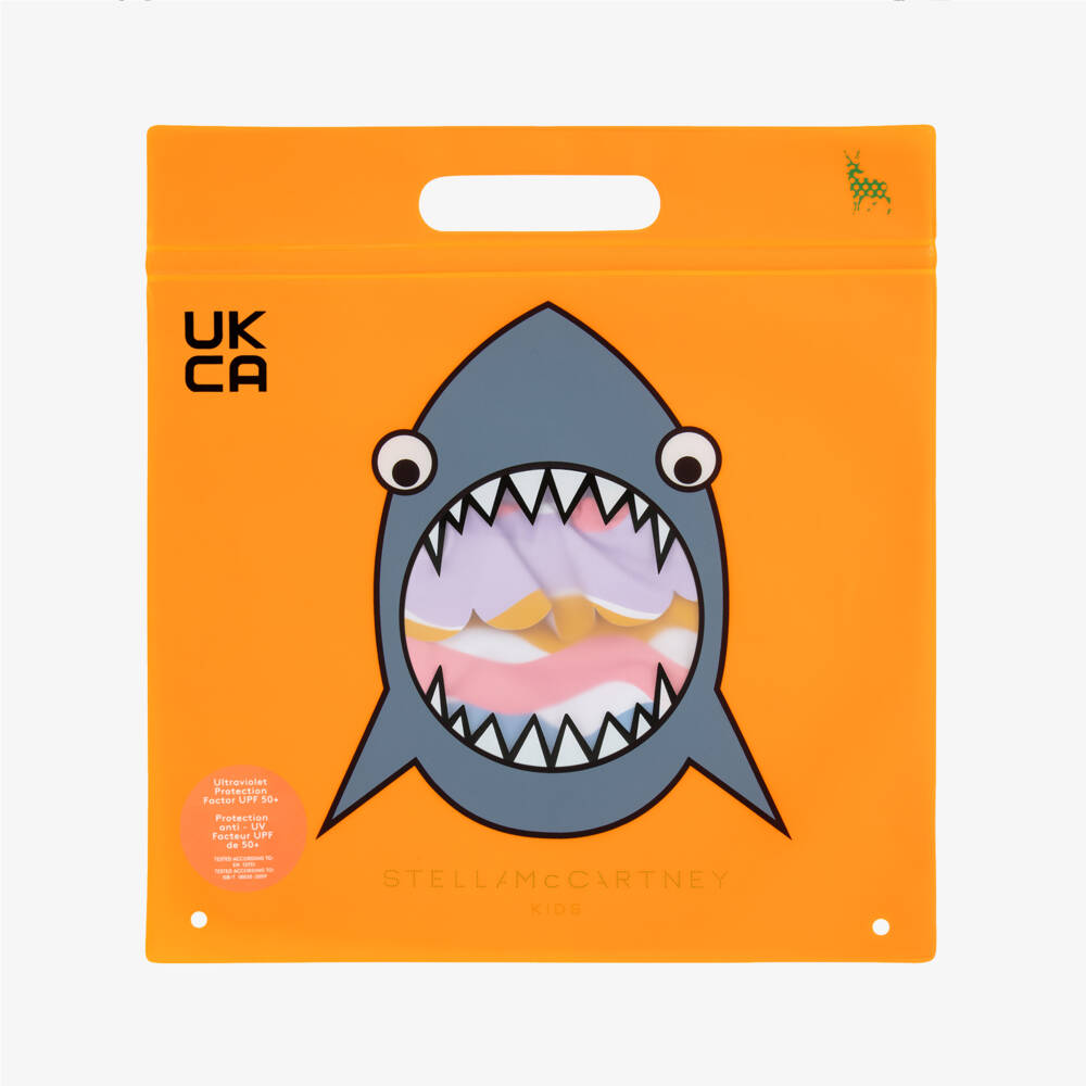 Stella McCartney Kids-بيكيني بكشكش لون بنفسجي ليلاك للبنات (UPF50+) | Childrensalon