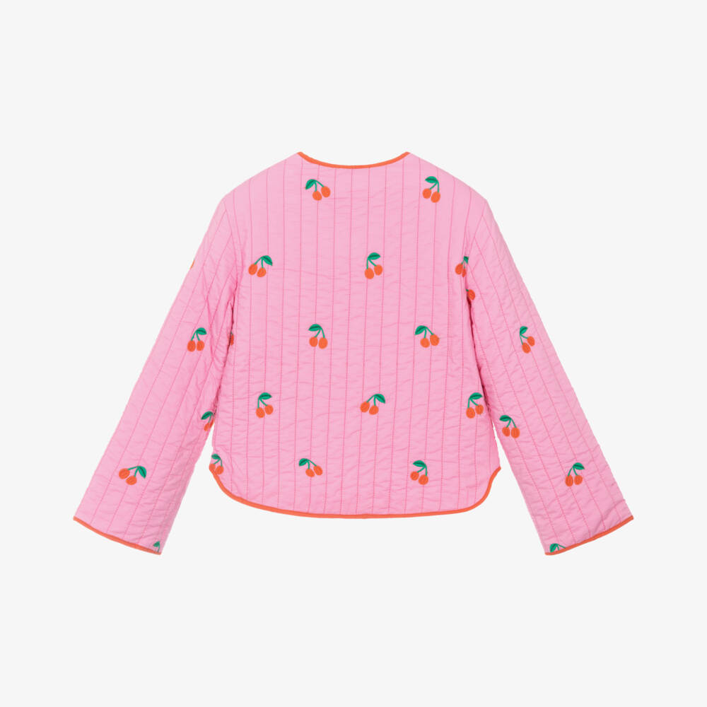 Stella Mccartney Kids Girls Summer Jacket In Silver