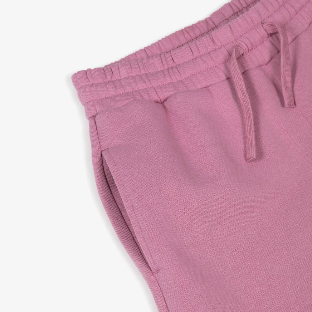 Stella McCartney Kids-Girls Pink Cotton Jersey Star Pocket Joggers | Childrensalon