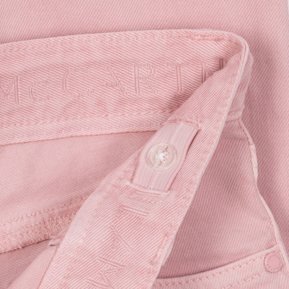 Stella McCartney Kids-Girls Pink Denim Slim Fit Jeans | Childrensalon