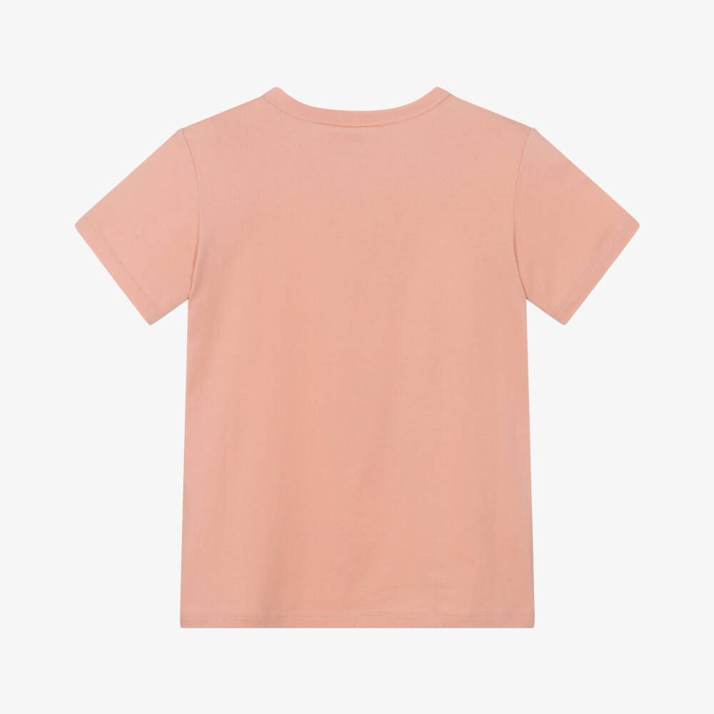 Stella McCartney Kids-Girls Pink Fairies Cotton T-Shirt | Childrensalon