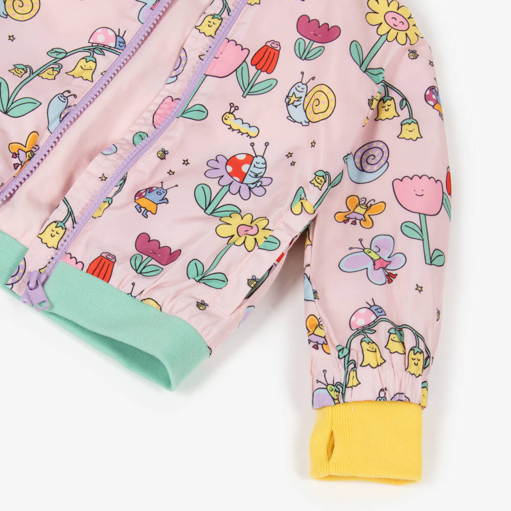 Stella McCartney Kids-جاكيت بطبعة ورود لون زهري للبنات | Childrensalon