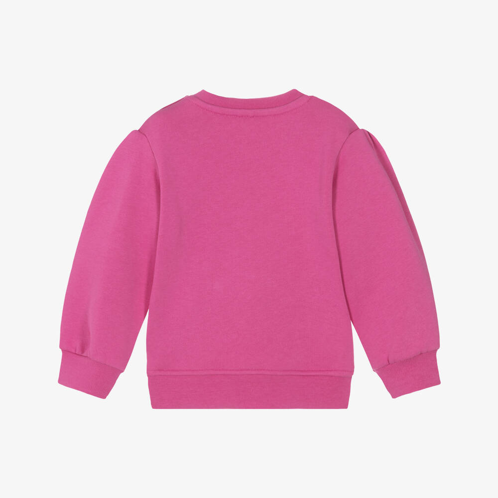Stella McCartney Kids-Розовый джемпер с графическим принтом для девочек | Childrensalon