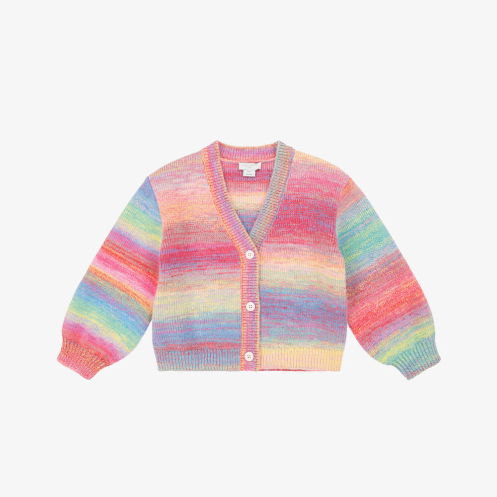 Stella McCartney Kids-كارديغان بألوان قوس قزح للبنات | Childrensalon
