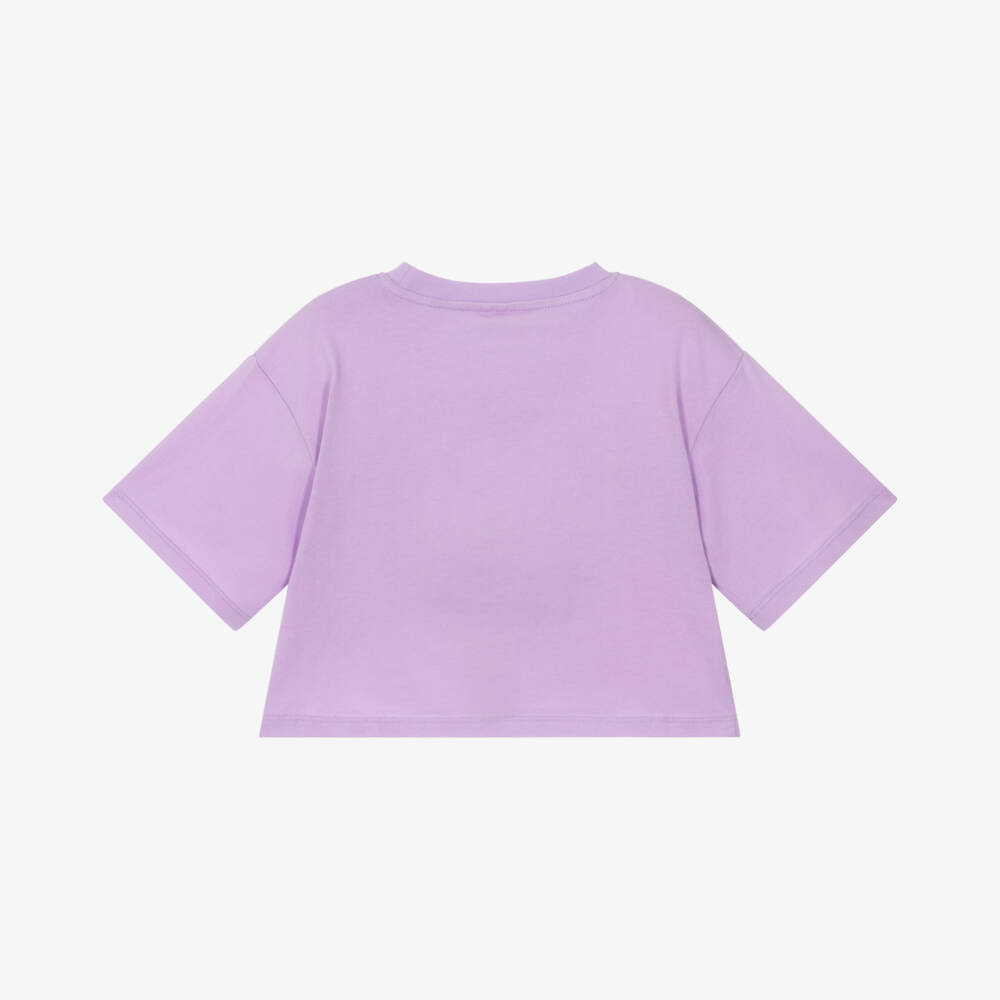 Stella McCartney Kids-Girls Purple Cotton Fairy T-Shirt | Childrensalon