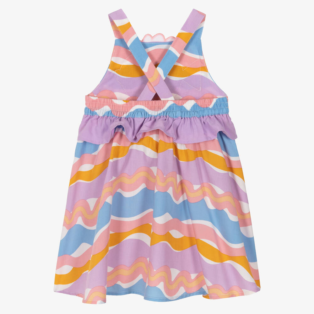 Stella McCartney Kids-Girls Purple & Orange Fish Appliqué Sun Dress | Childrensalon
