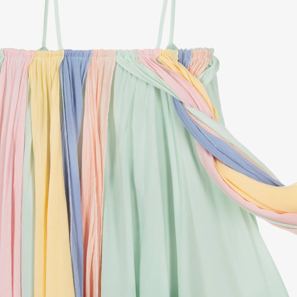 Stella McCartney Kids-Платье с радужными бретелями для девочек | Childrensalon