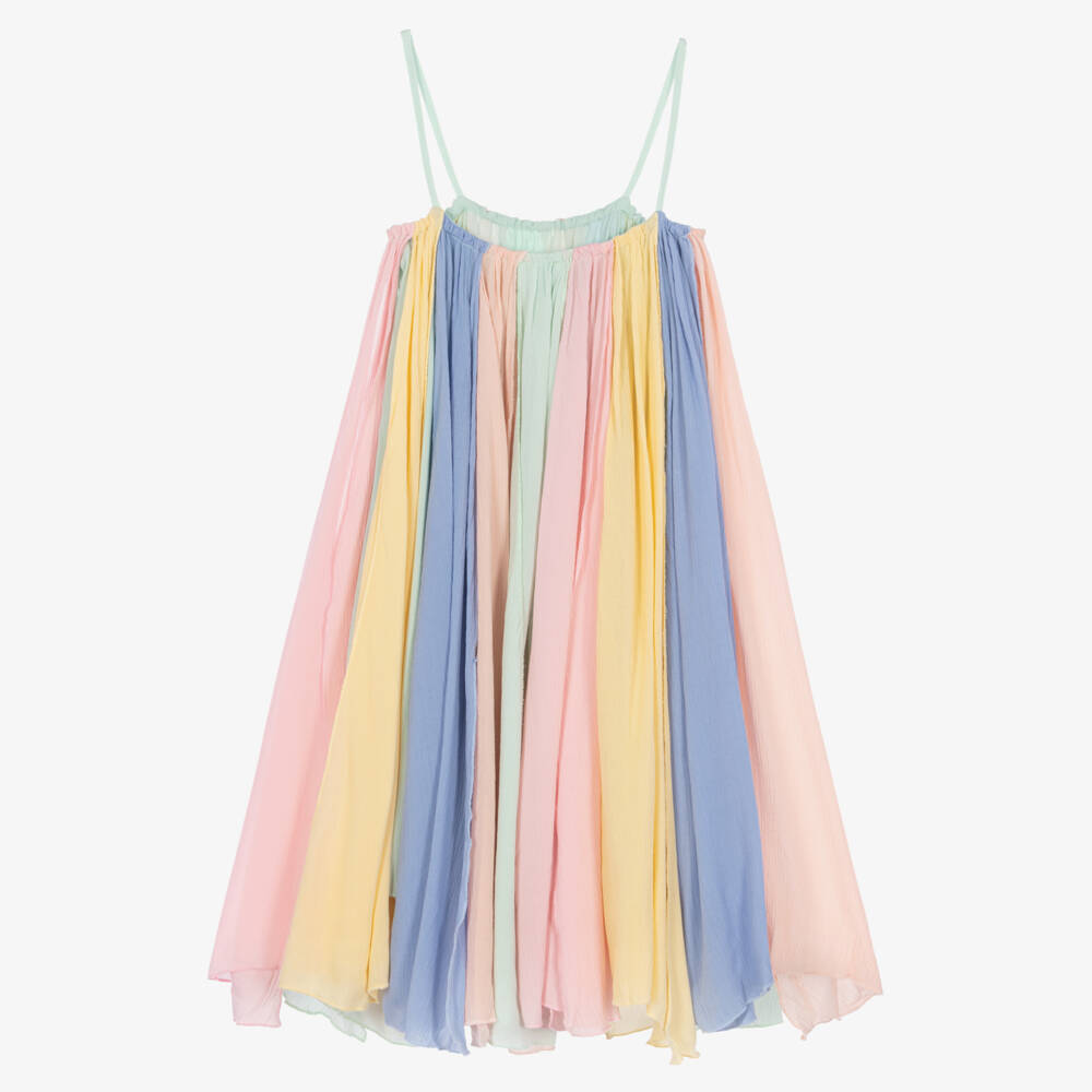 Stella McCartney Kids-Girls Rainbow Strappy Dress | Childrensalon