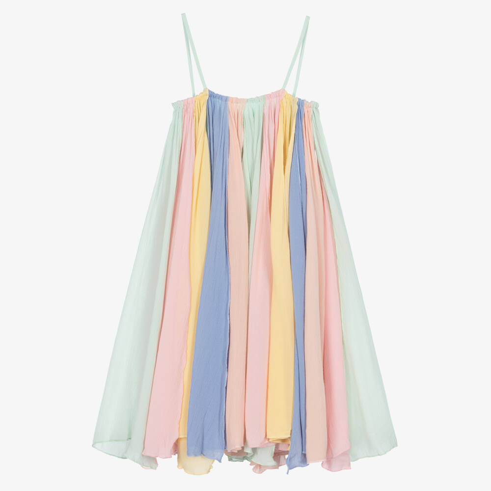 Stella McCartney Kids-Girls Rainbow Strappy Dress | Childrensalon