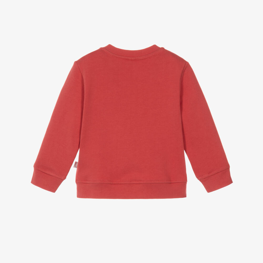Stella McCartney Kids-Girls Red Cotton Dove Sweatshirt | Childrensalon
