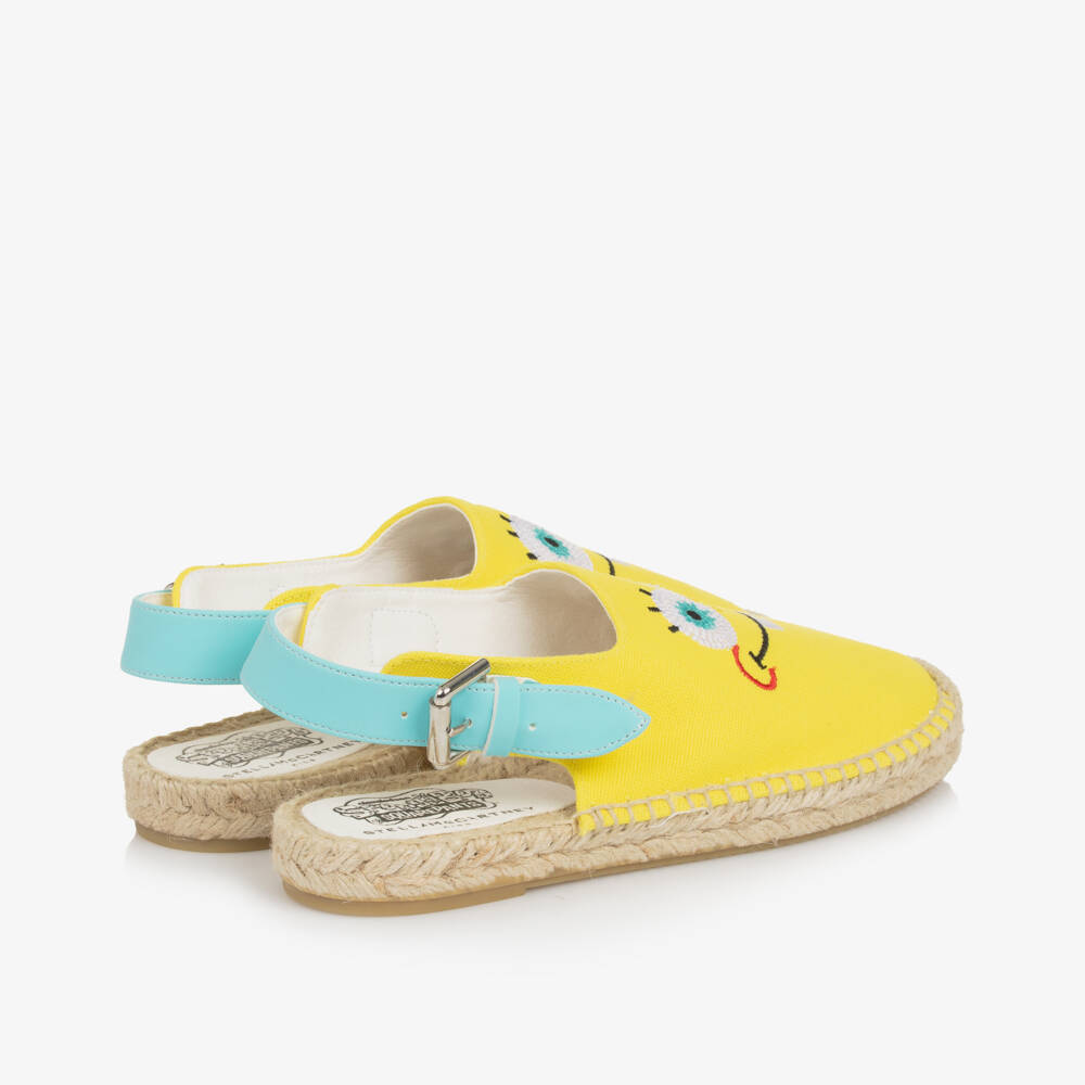 Stella McCartney Kids-Girls Yellow SpongeBob Espadrilles | Childrensalon