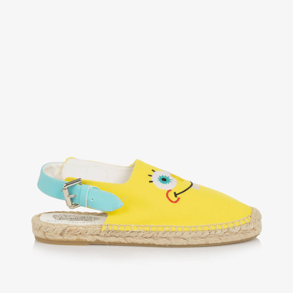 Stella McCartney Kids-Girls Yellow SpongeBob Espadrilles | Childrensalon
