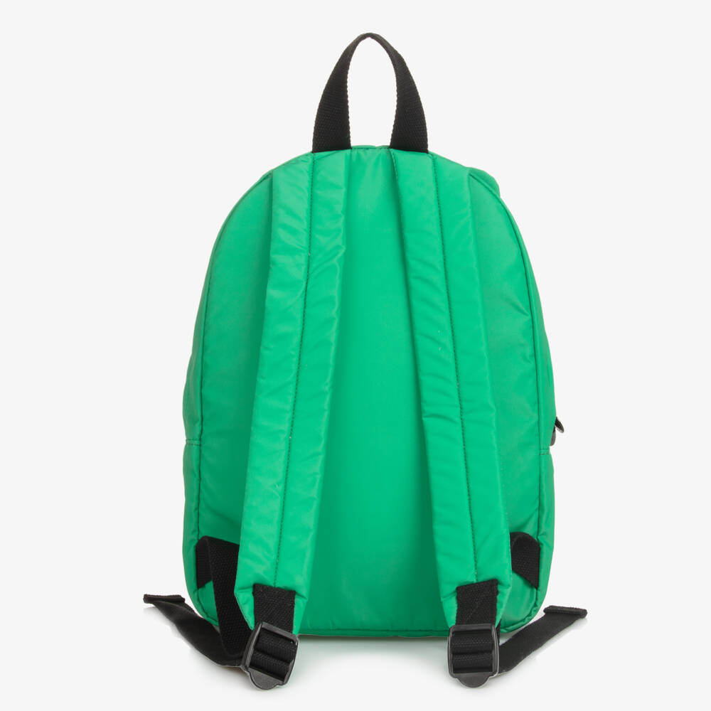 Stella McCartney Kids-Green Frog Backpack (32cm) | Childrensalon
