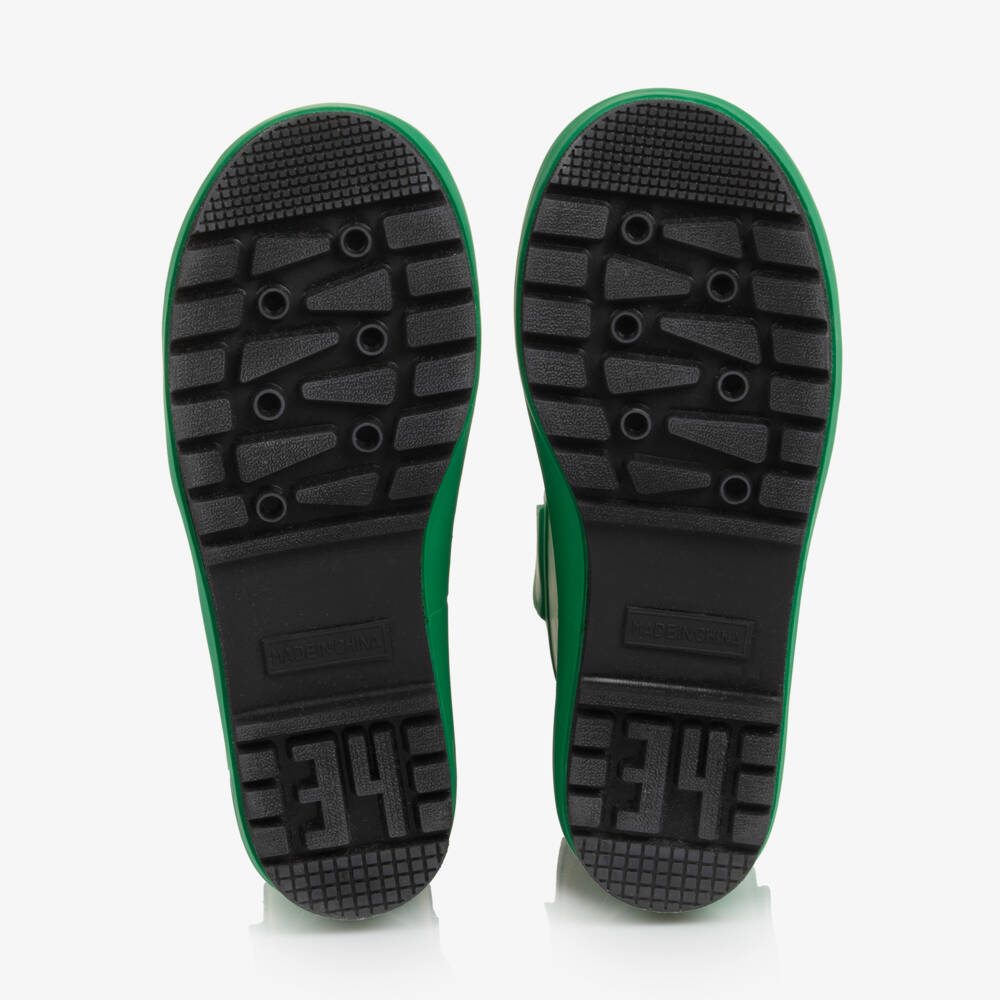 Stella McCartney Kids-Green Frog Rain Boots | Childrensalon
