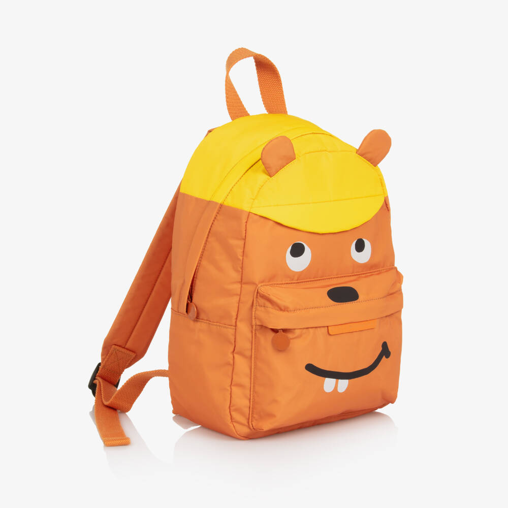 Stella McCartney Kids-Orange Squirrel Backpack (30cm) | Childrensalon