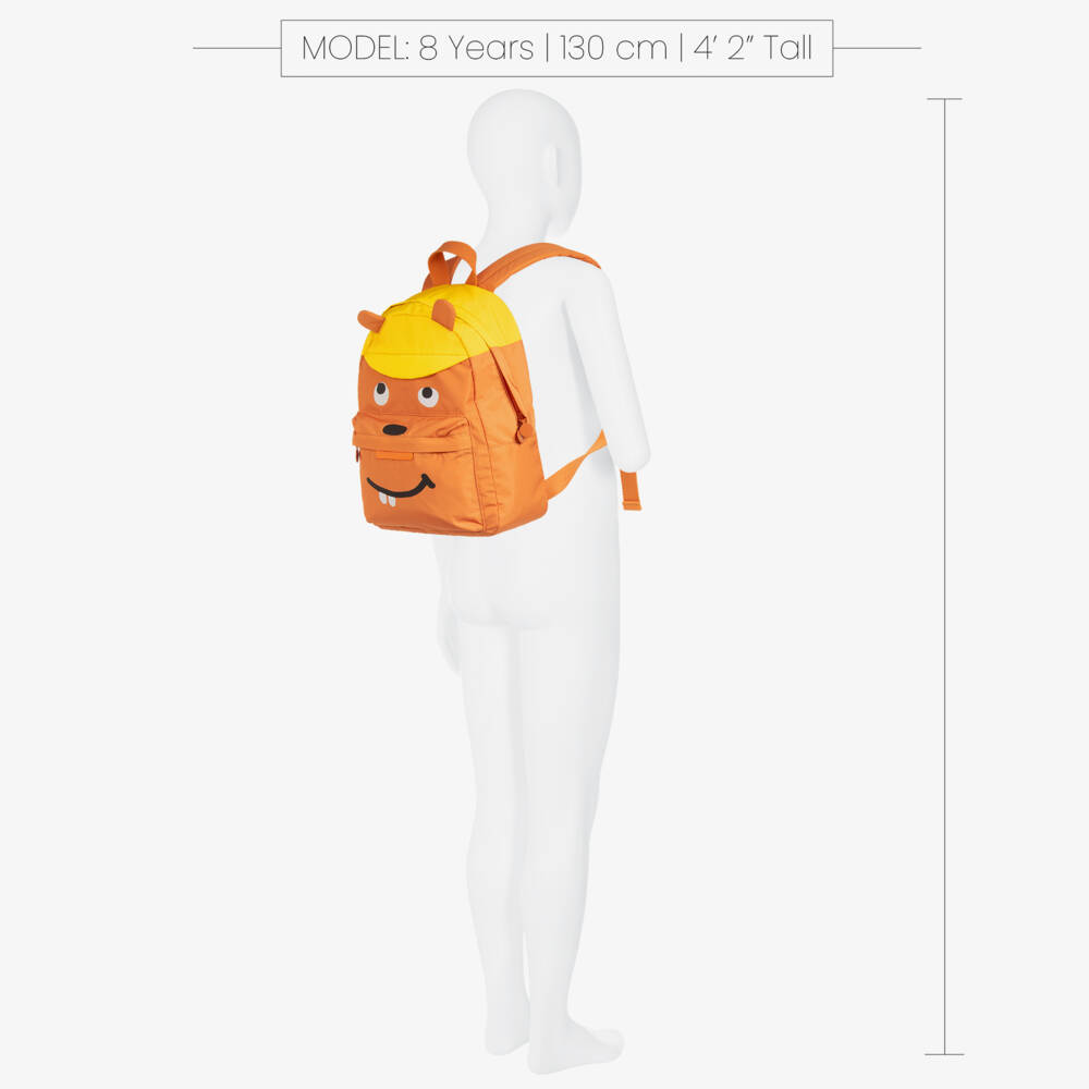 Stella McCartney Kids-Playful Orange Squirrel Backpack | Childrensalon