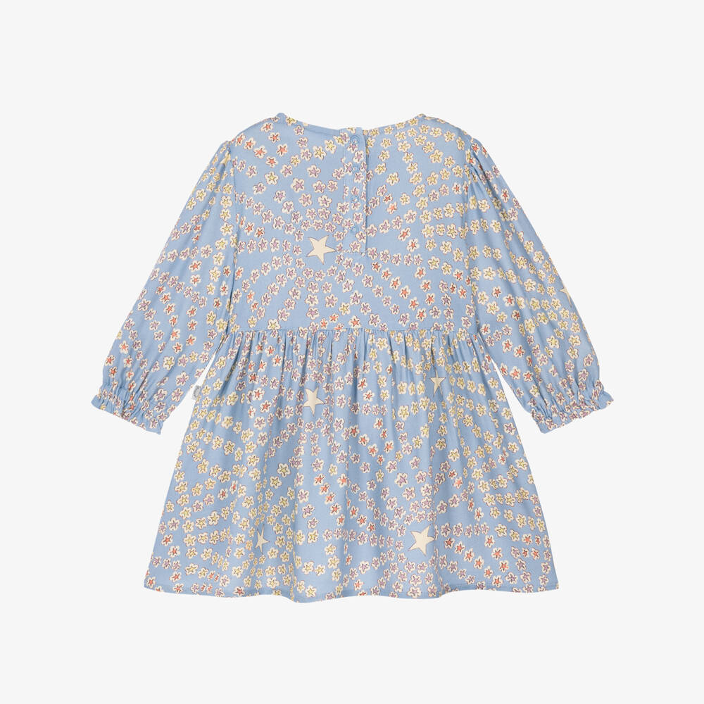 Stella McCartney Kids-Toddler Girls Pale Blue Star Print Dress | Childrensalon