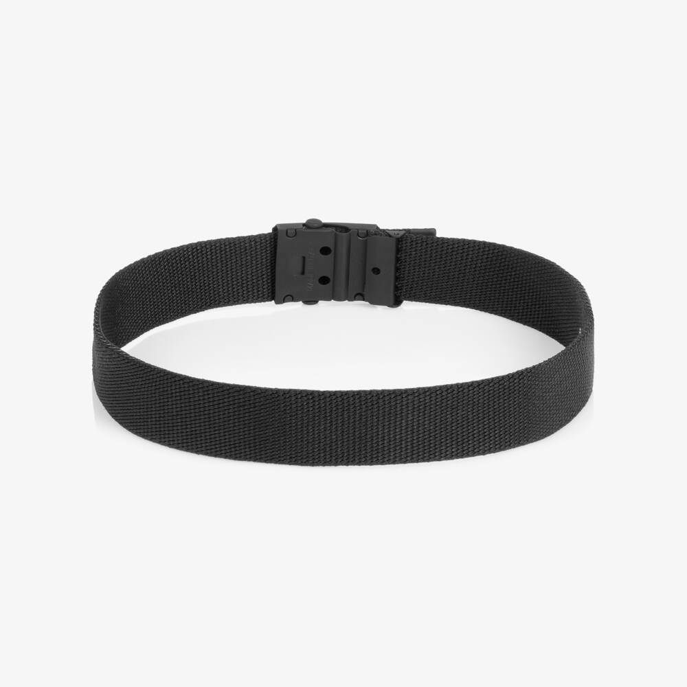 Stone Island Junior-Ремень черный с пряжкой с компасом для мальчиков | Childrensalon