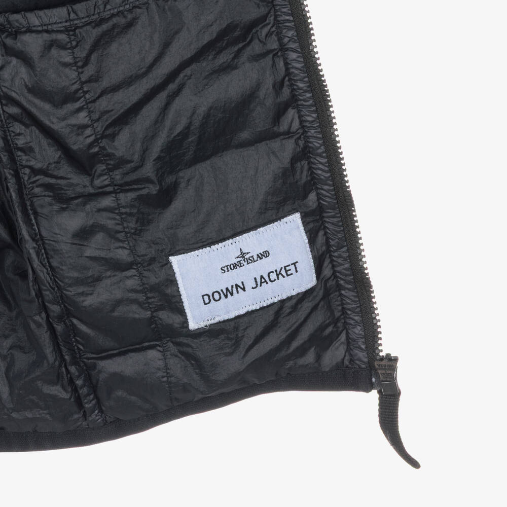 Stone Island Junior-Boys Navy Blue Gilet with Down Padding | Childrensalon