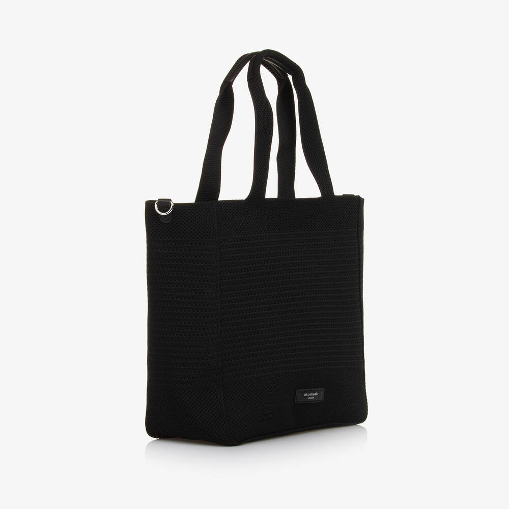 Storksak-Black 2-in-1 Thea Changing Bag (34cm) | Childrensalon