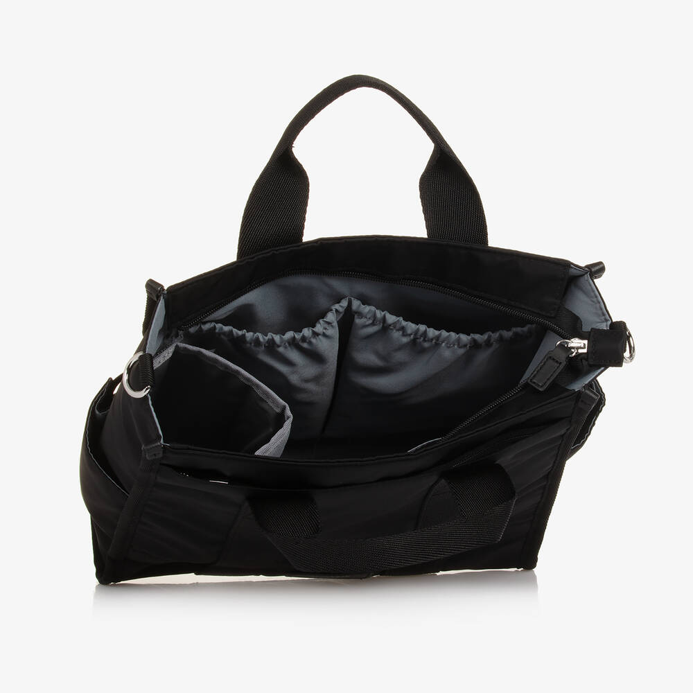 Storksak-Black 2-in-1 Thea Changing Bag (34cm) | Childrensalon