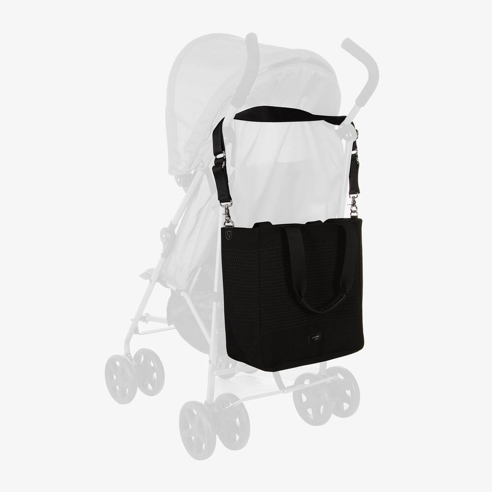 Storksak-Black 2-in-1 Thea Changing Bag (34cm) | Childrensalon