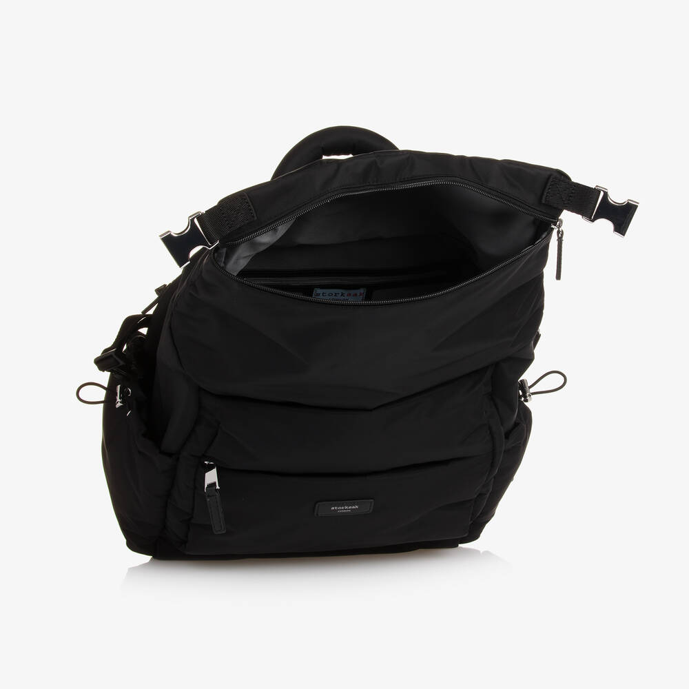 Storksak-حقيبة ظهر لتغيير الحفاضات لون أسود (37 سم) | Childrensalon