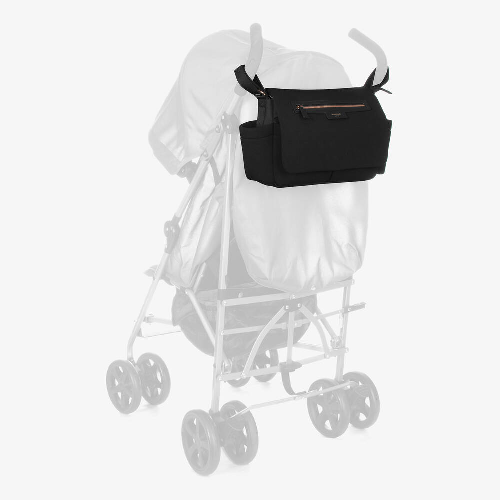 Storksak-حقيبة منظمة لعربة الأطفال لون أسود (42 سم) | Childrensalon