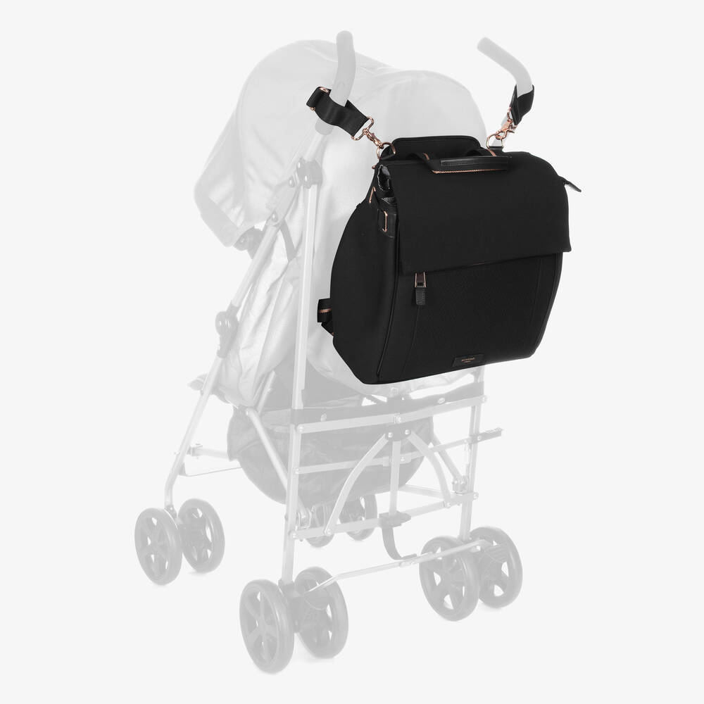 Storksak-Black St James Scuba Changing Bag (37cm) | Childrensalon