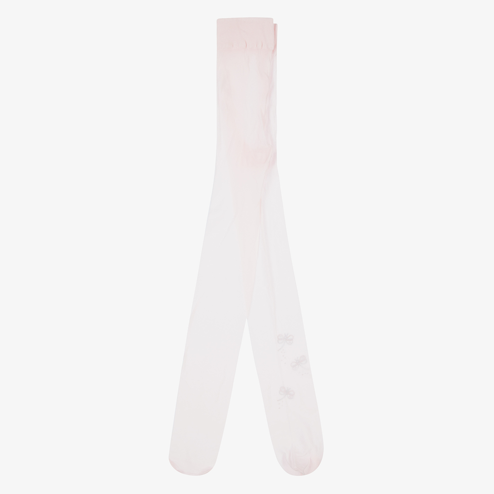 Story Loris-Girls Pink Dragonfly Tights | Childrensalon