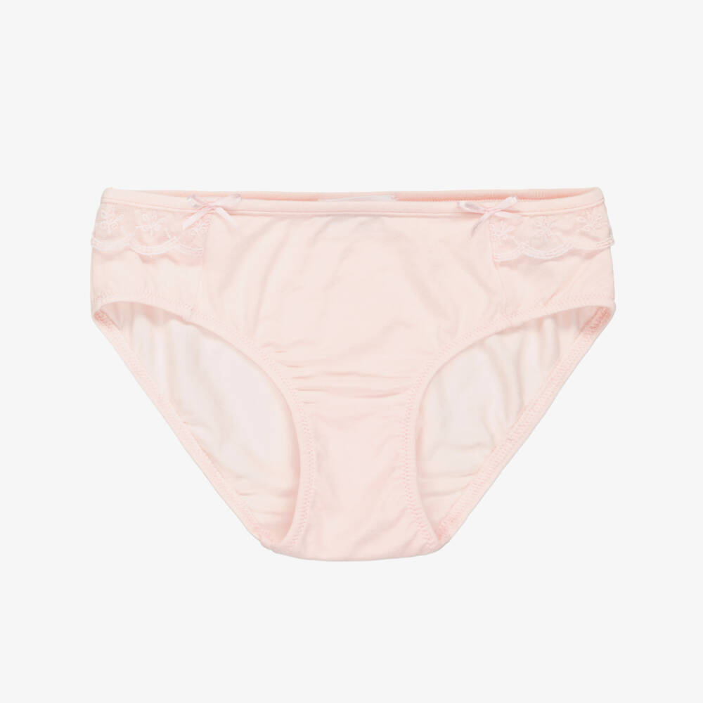 Story Loris-Girls Pink Modal Knickers | Childrensalon