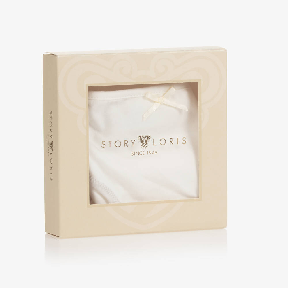 Story Loris-Кремовые хлопковые трусы для девочек | Childrensalon