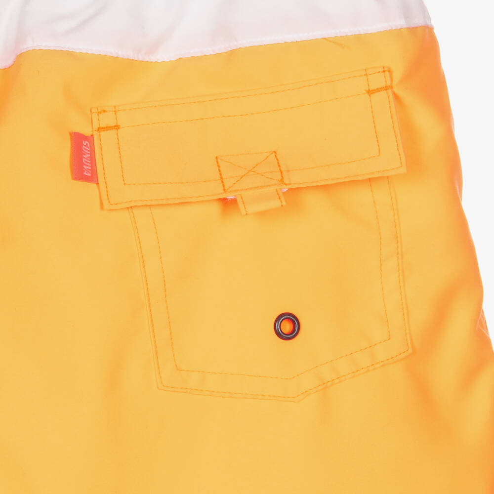 Sunuva-Teen Boys Orange Swim Shorts | Childrensalon