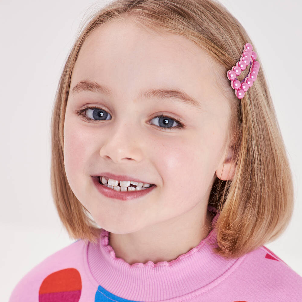 Super Smalls-Girls Chit Chat Pearl Snap Clips (5 Pack) | Childrensalon