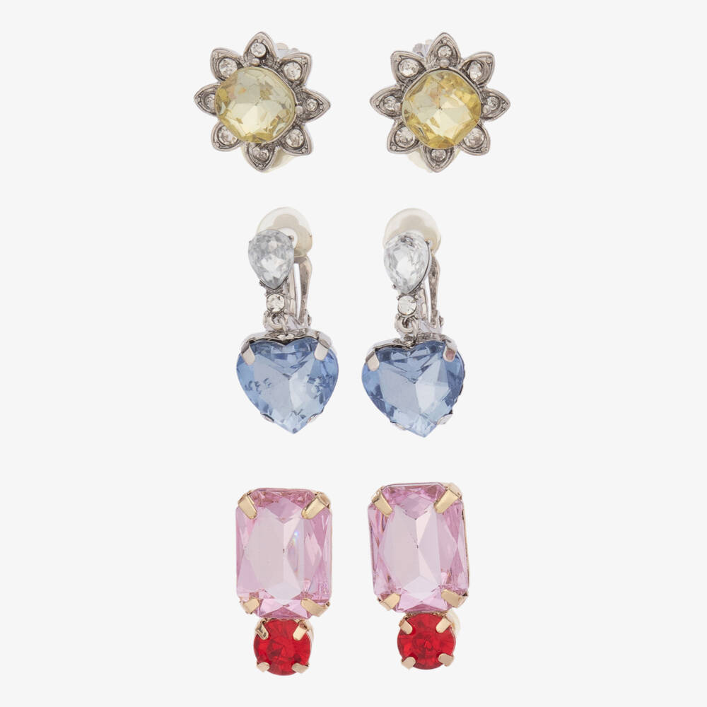 Super Smalls-Girls Dinner & A Movie Clip-on Earrings (3 Pack) | Childrensalon