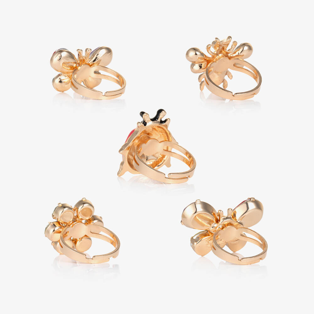 Super Smalls-Girls Garden Get-Together Rings (5 Pack) | Childrensalon