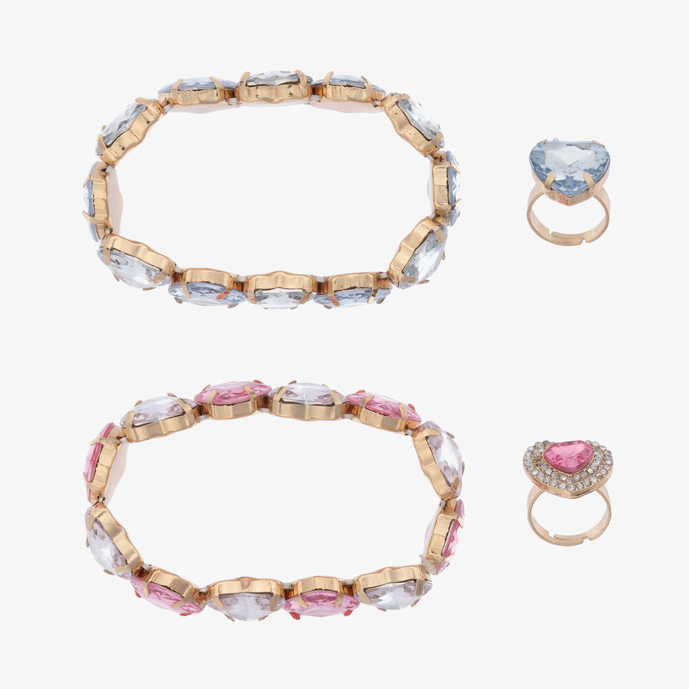 Super Smalls-Girls Heart to Heart Bracelets & Rings Set | Childrensalon