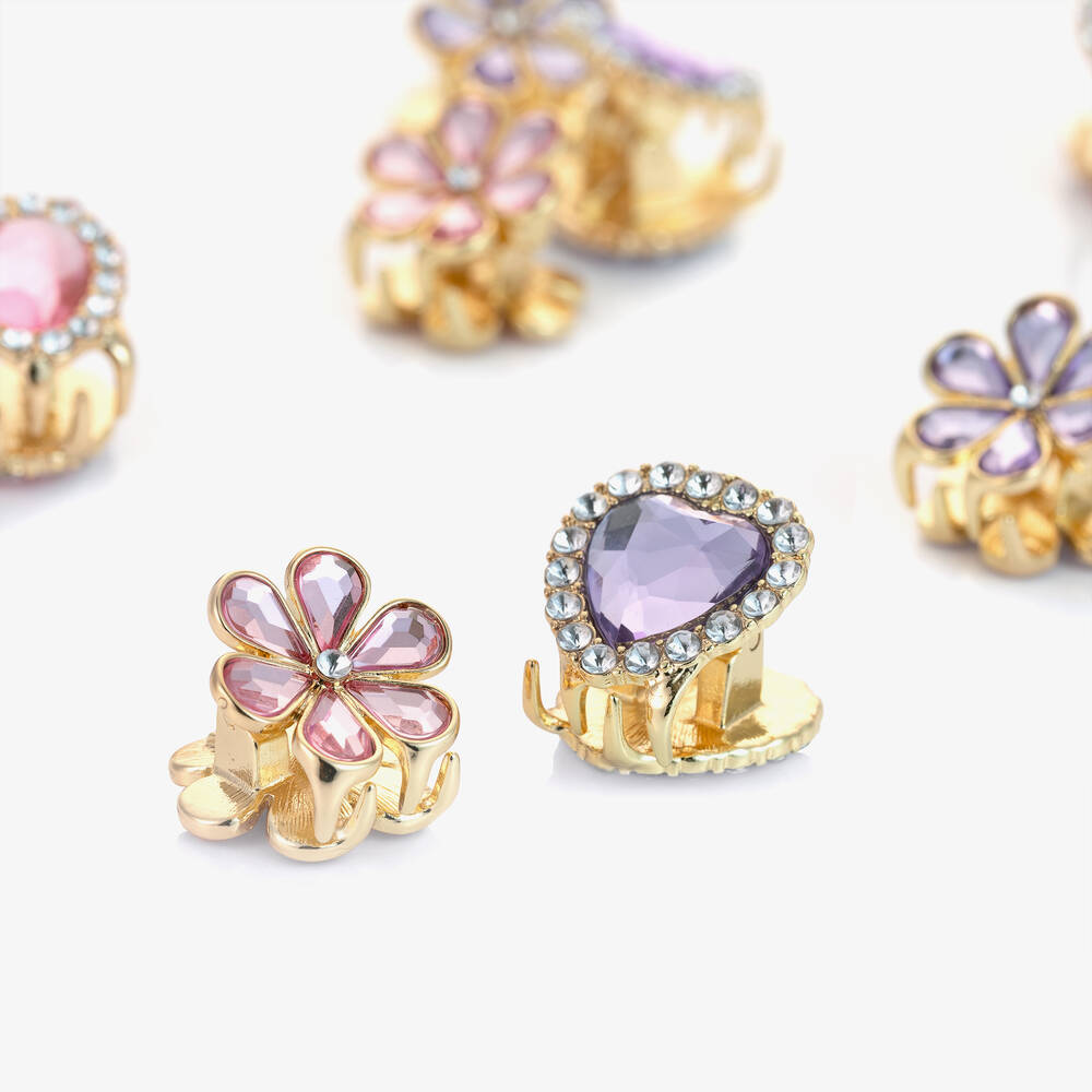 Super Smalls-Girls Love In Bloom Jewelled Hair Clips (8 Pack) | Childrensalon