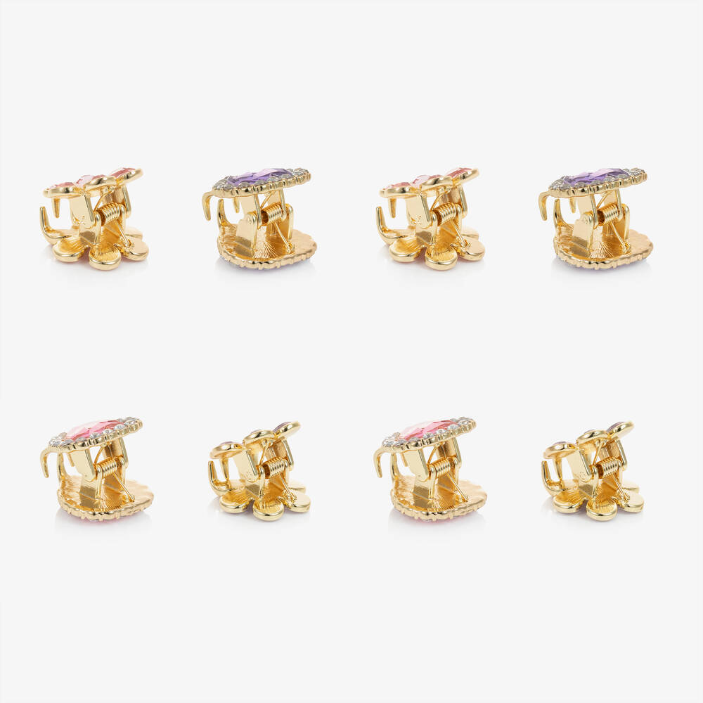 Super Smalls-Girls Love In Bloom Jewelled Hair Clips (8 Pack) | Childrensalon