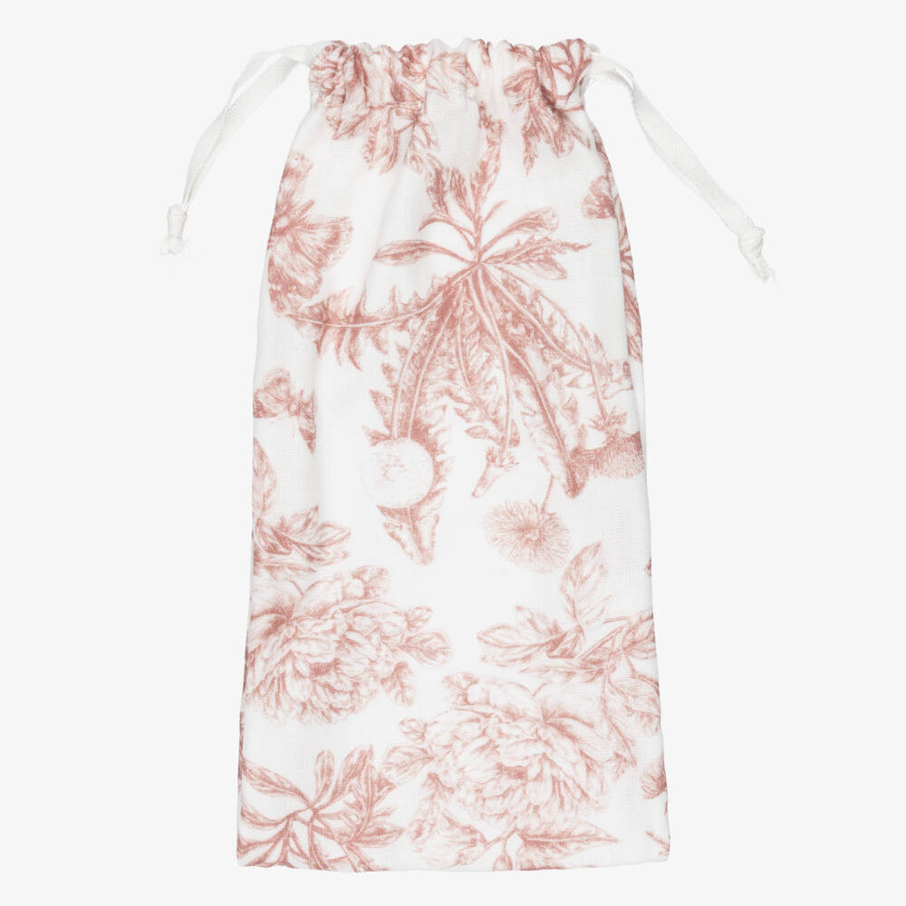 Tartine et Chocolat-Baby Girls Pink Toile De Jouy Brush & Comb Set | Childrensalon