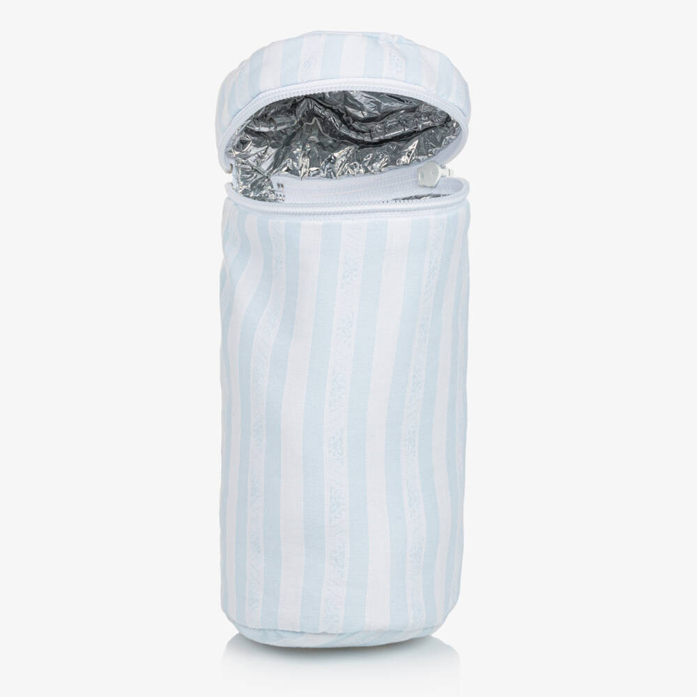 Tartine et Chocolat-حقيبة لمستلزمات الأطفال قطن لون أزرق و أبيض (37سم) | Childrensalon