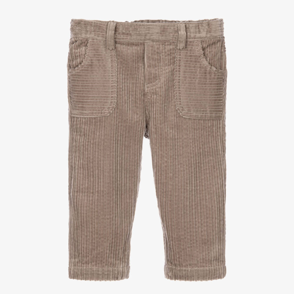 Tartine et Chocolat-Boys Cotton Corduroy Beige Trousers | Childrensalon