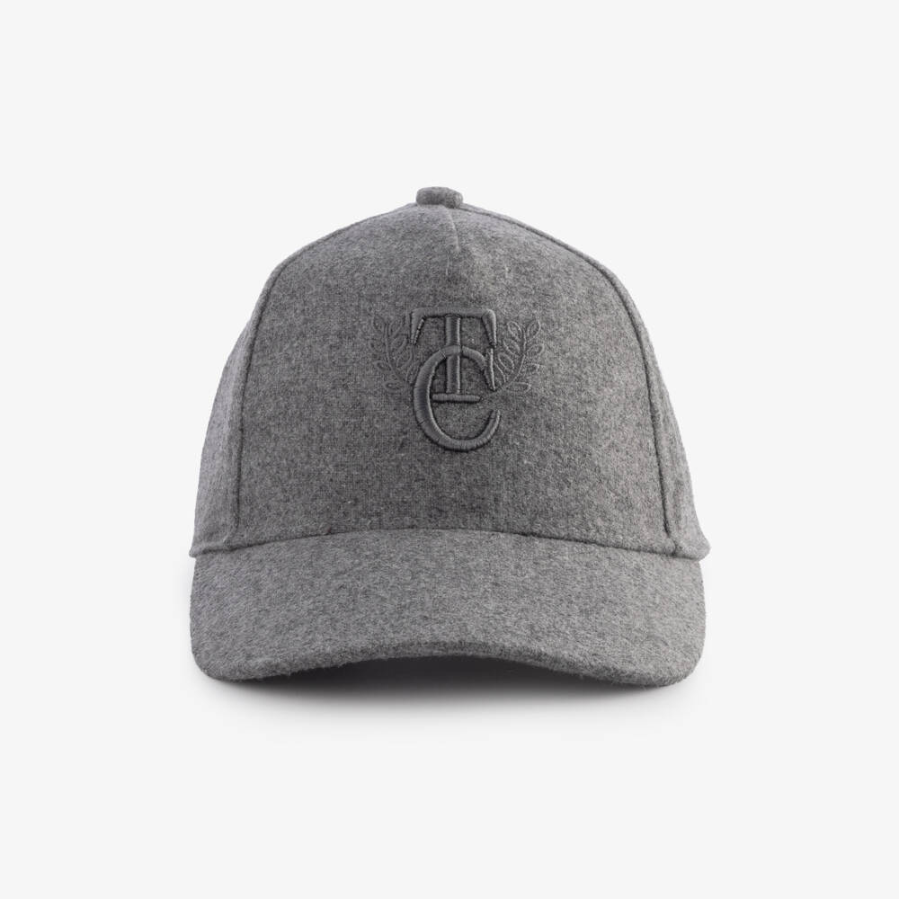 Tartine et Chocolat-Boys Dark Grey Logo Embroidered Cap | Childrensalon