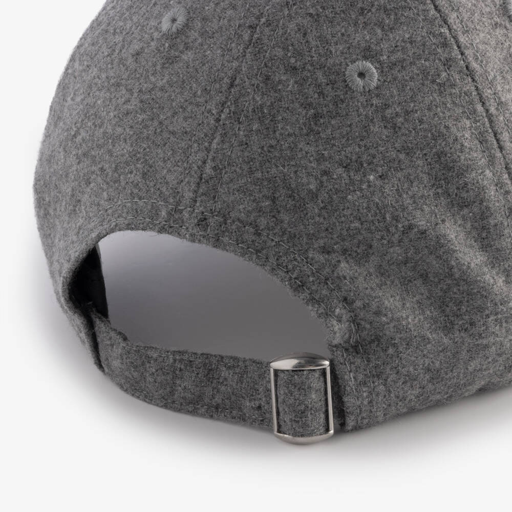 Tartine et Chocolat-Boys Dark Grey Logo Embroidered Cap | Childrensalon
