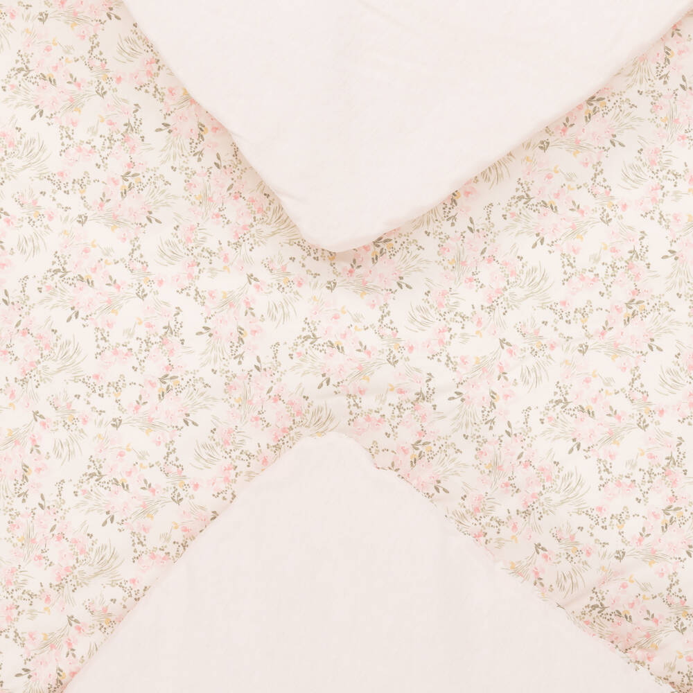 Tartine et Chocolat-بطانية بطبعة ورود قطن للبنات (95 سم) | Childrensalon