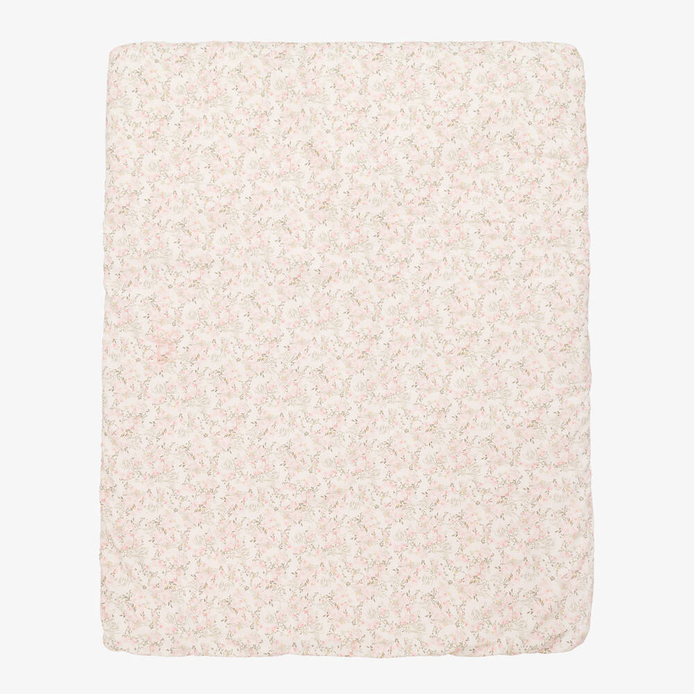 Tartine et Chocolat-بطانية بطبعة ورود قطن للبنات (95 سم) | Childrensalon